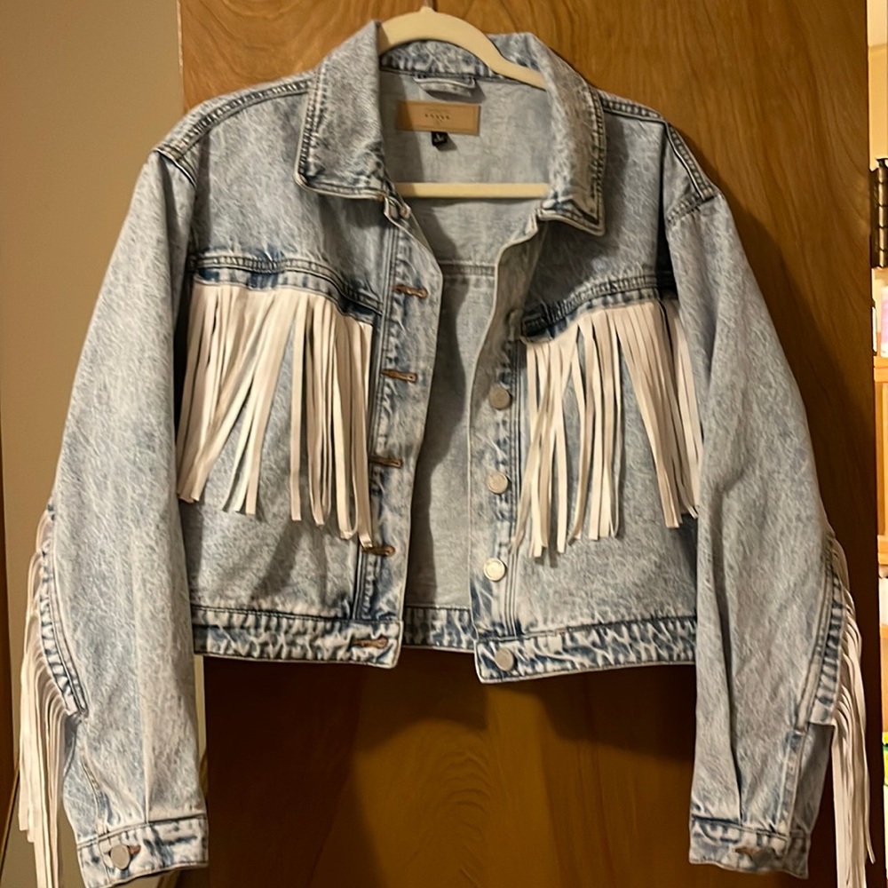 Blanknyc fringe jacket